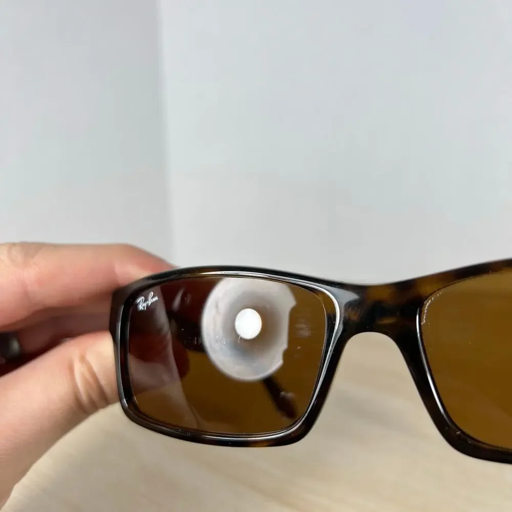 Ray-Ban RB4151 710 Sunglasses Tortoise Rectangular READ DESC 59-17-140 ITALY